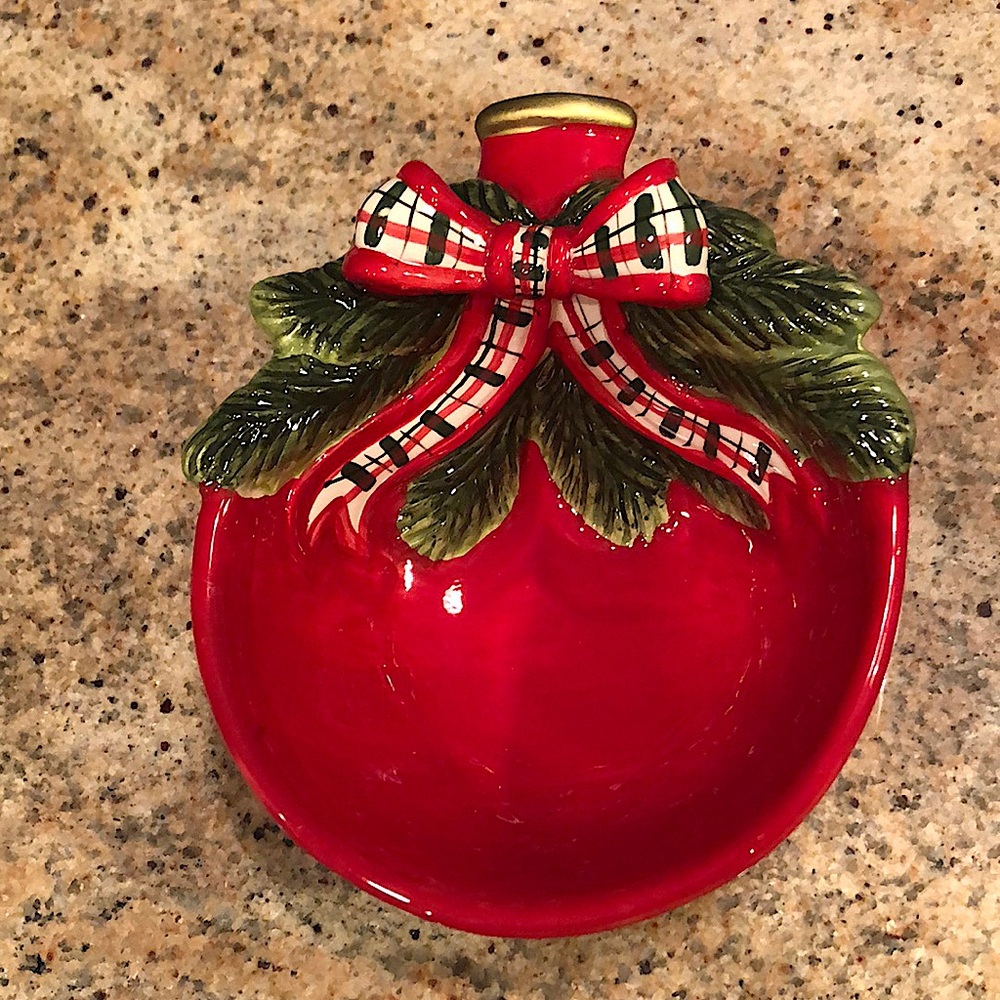 Hand Painted Ornament Candy Bowl
